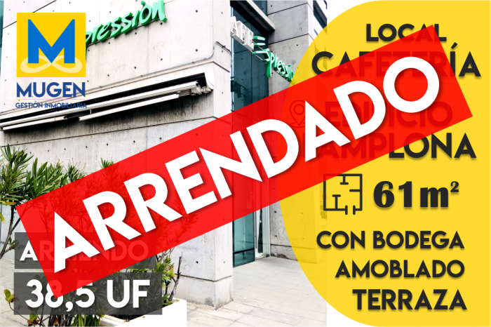 ARRENDADA - Céntrica Cafetería en Edificio Pamplona, junto al Mall Marina Arauco